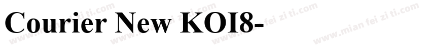 Courier New KOI8字体转换